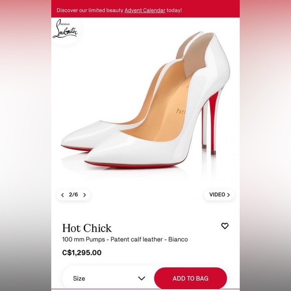 White Louboutin brand new size EU 39 - Picture 8 of 8